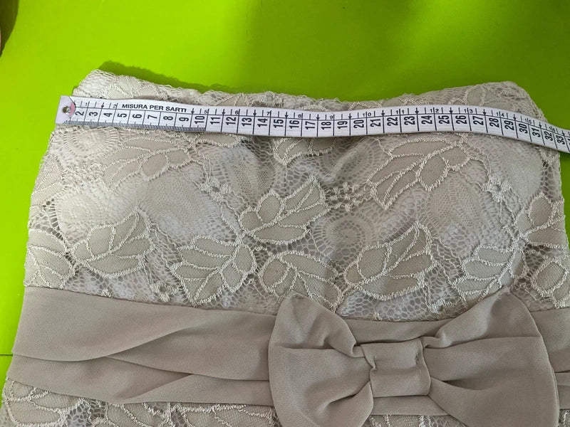 Vintage Floral Lace Bandeau Dress