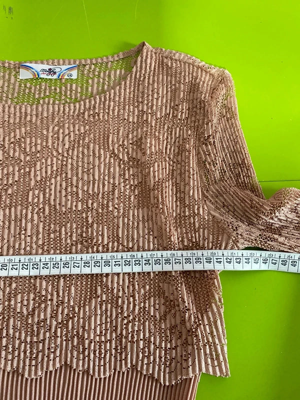 Abito Incantevole in Pizzo Plissettato