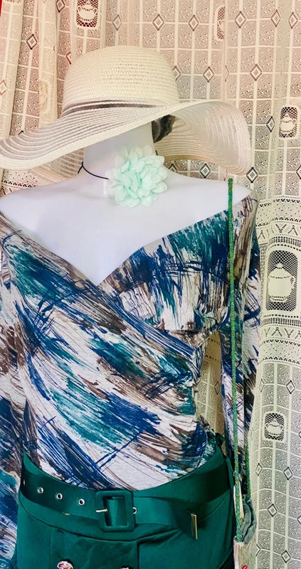 Fabulous Sequin Top and Bag Long Skirt