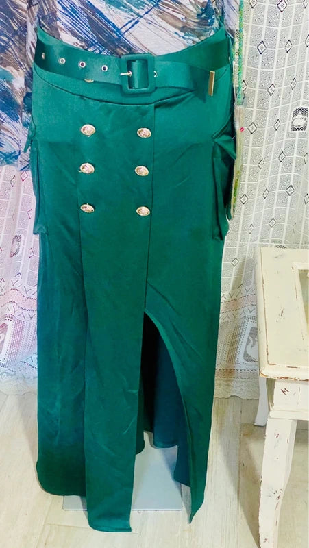 Fabulous Sequin Top and Bag Long Skirt