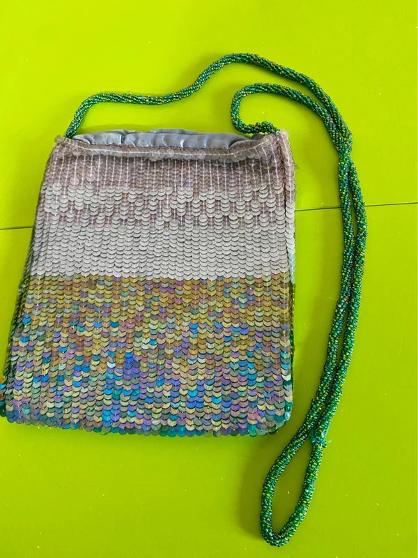 Fabulous Sequin Top and Bag Long Skirt