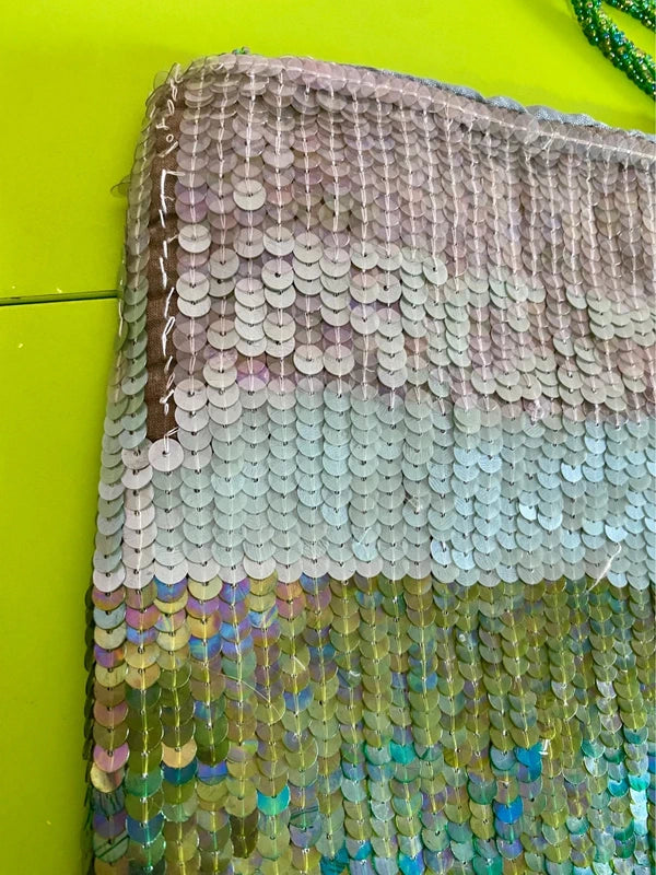 Gonna lunga Top e Borsa Paillettes Favolous