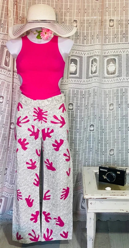 Wide Leg Ethnic Trousers and Bodysuit