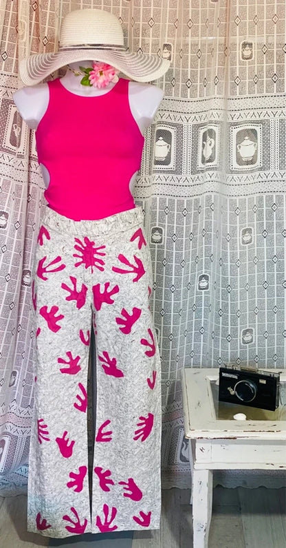 Wide Leg Ethnic Trousers and Bodysuit