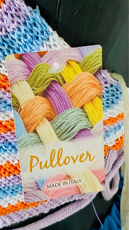 Long Skirt with Belt and Crochet Top