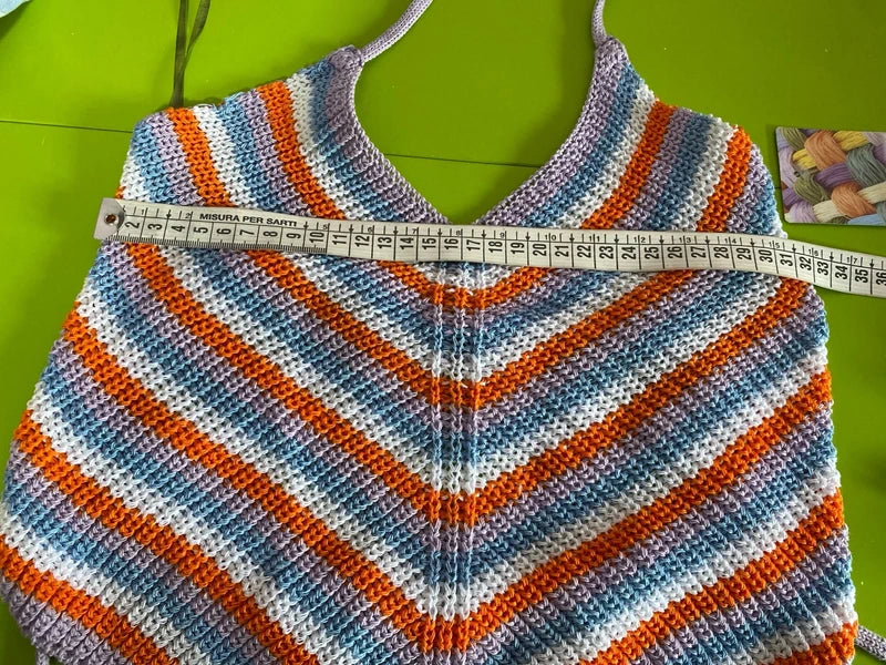 Long Skirt with Belt and Crochet Top