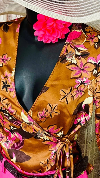 Vintage Trousers and Shirt Top Set