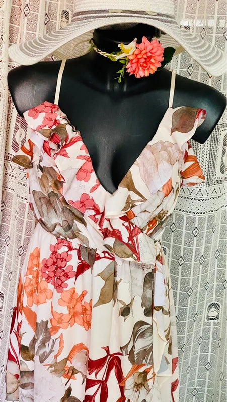 Voile dress Handmade crochet bag