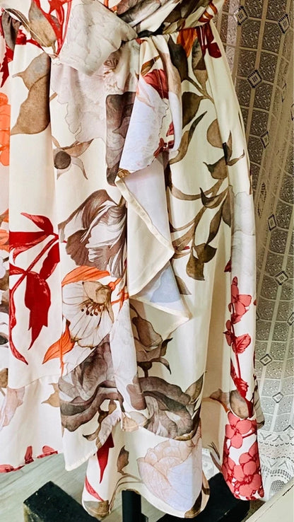 Voile dress Handmade crochet bag