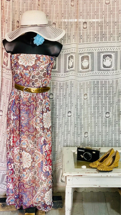 Abito lungo a fascia Benetton