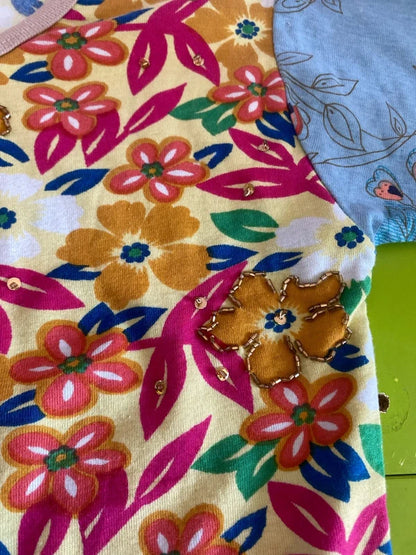 Palazzo trousers and ethnic top set