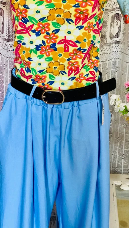 Palazzo trousers and ethnic top set