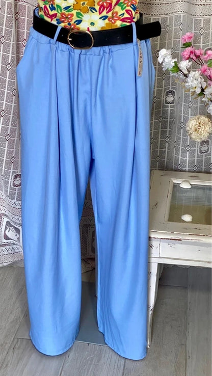 Palazzo trousers and ethnic top set