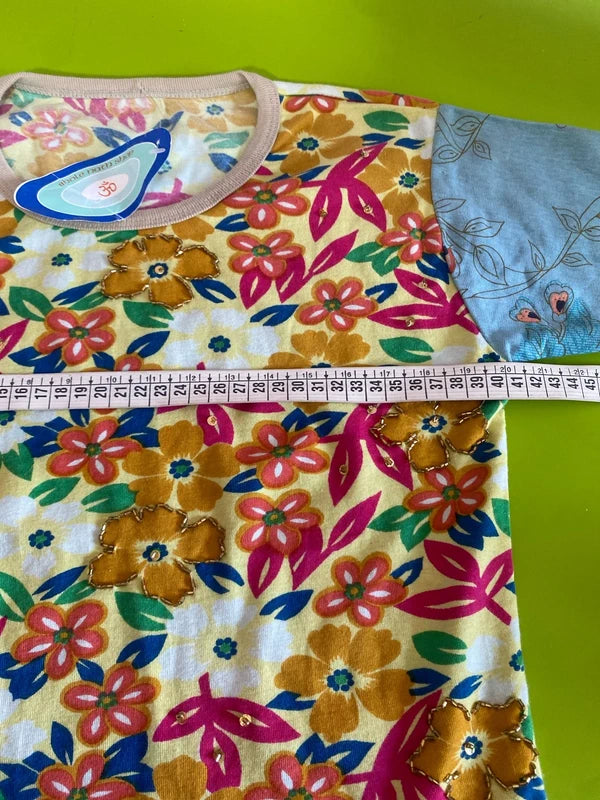 Palazzo trousers and ethnic top set