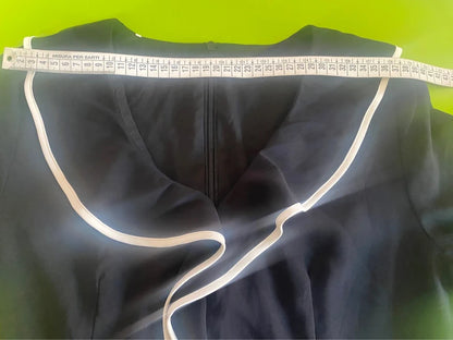 Sheath dress with voile and white edges