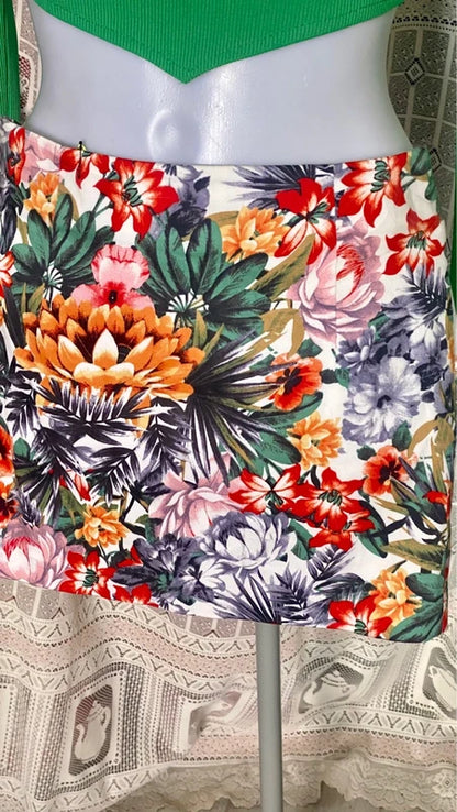 Green Top and Miniskirt Set