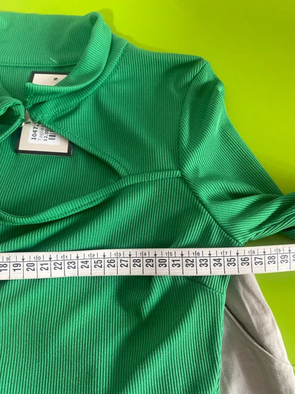 Green Top and Miniskirt Set