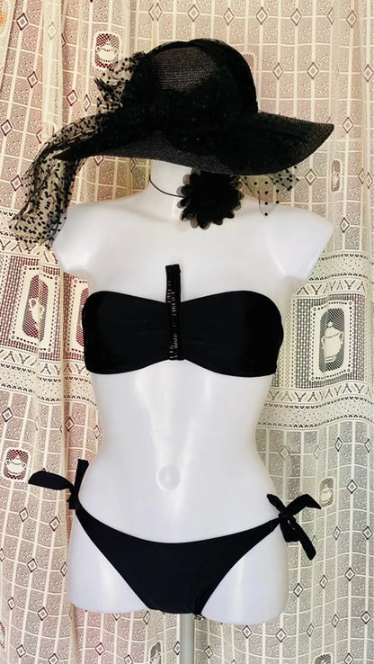 Coral bandeau bikini by Sogni D'Oro