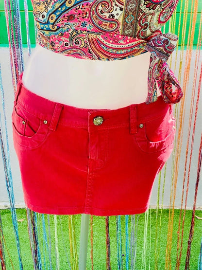 Top ad incrocio e Minigonna in Denim