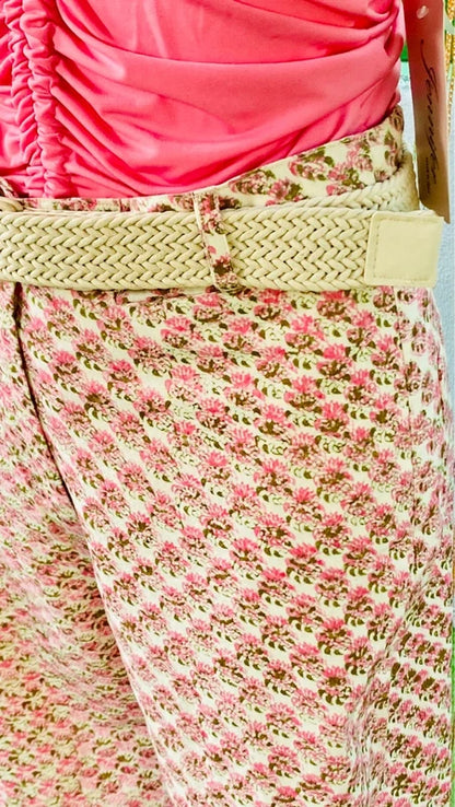 Ethnic high-waisted trousers and top