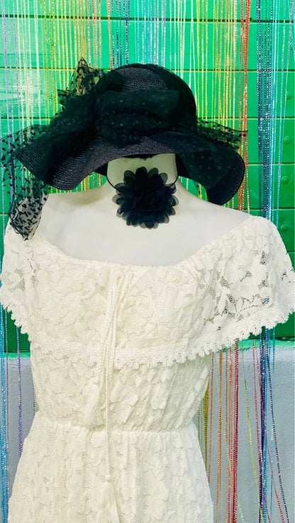 Bohemian Boho chic longuette dress