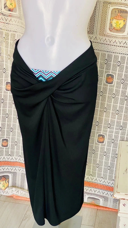 Summer bandeau bikini and skirt