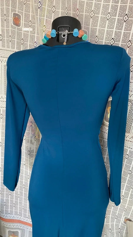 Abito midi longuette bodycon cut-out dress