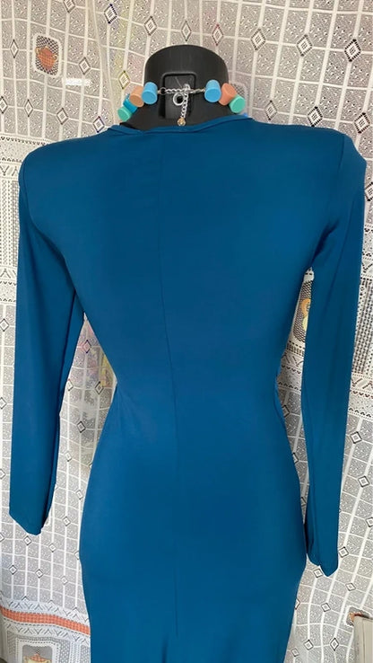 Abito midi longuette bodycon cut-out dress