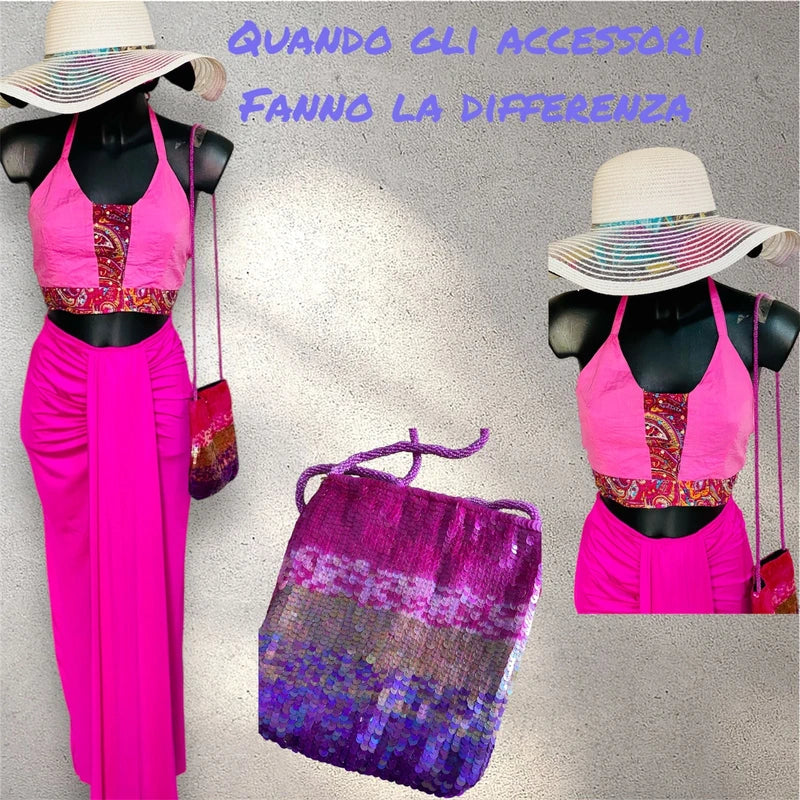 Complete with pharaonic style skirt and top