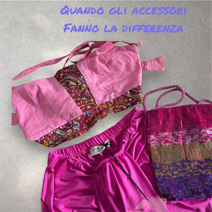 Complete with pharaonic style skirt and top