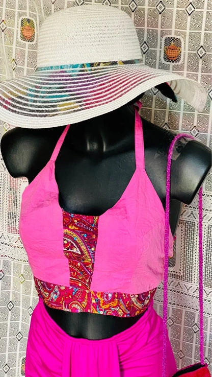 Complete with pharaonic style skirt and top