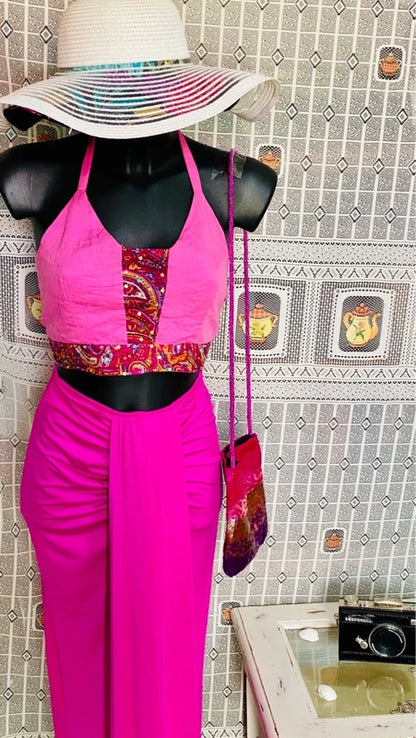 Complete with pharaonic style skirt and top