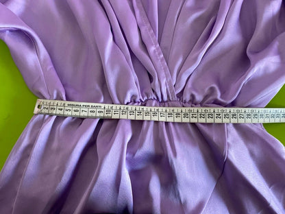 Velvet dress with voile and ruffles