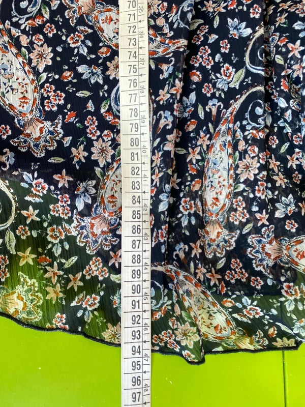 Pitty sheer sleeve longuette dress