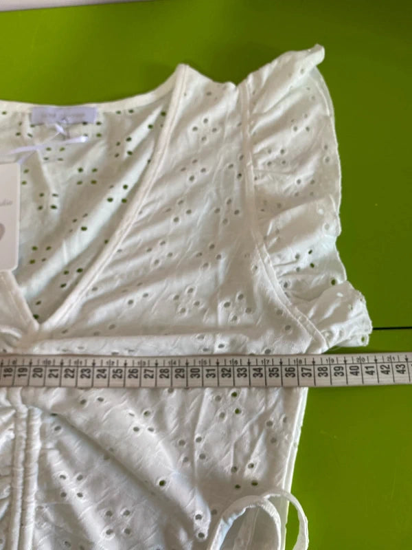 Vintage San Gallo embroidery top and skirt set