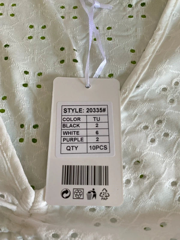 Vintage San Gallo embroidery top and skirt set