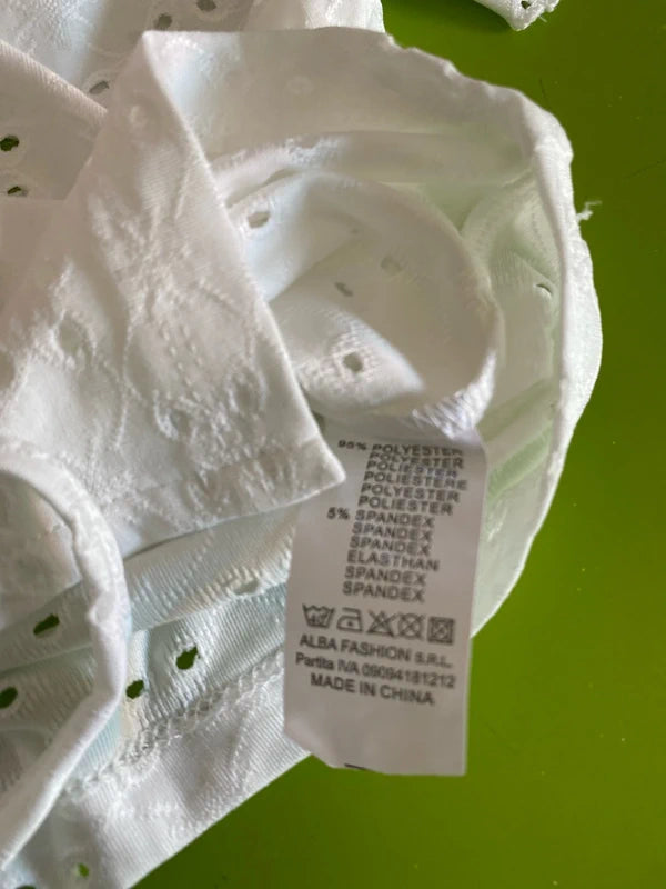 Vintage San Gallo embroidery top and skirt set