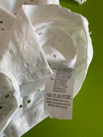 Vintage San Gallo embroidery top and skirt set