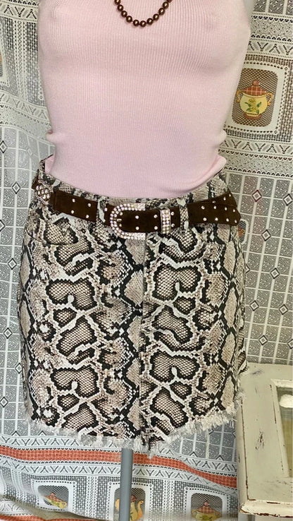 Zara Asymmetric Denim Skirt and Top Set