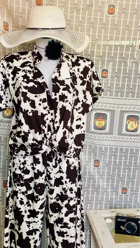 Palazzo trousers and top coordinated