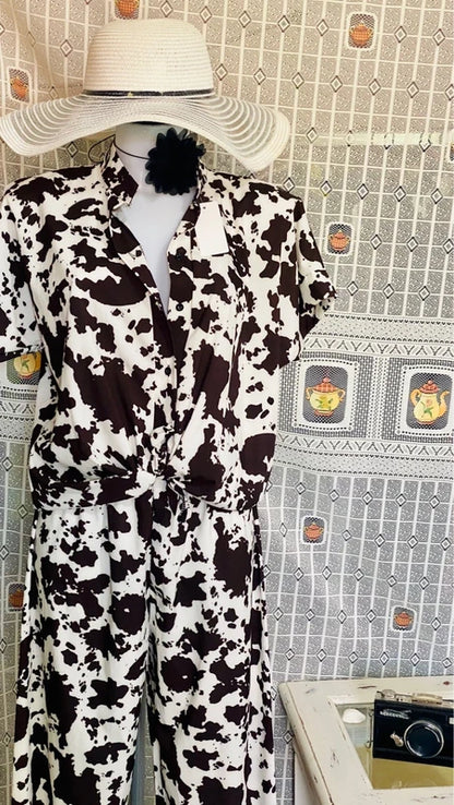 Palazzo trousers and top coordinated