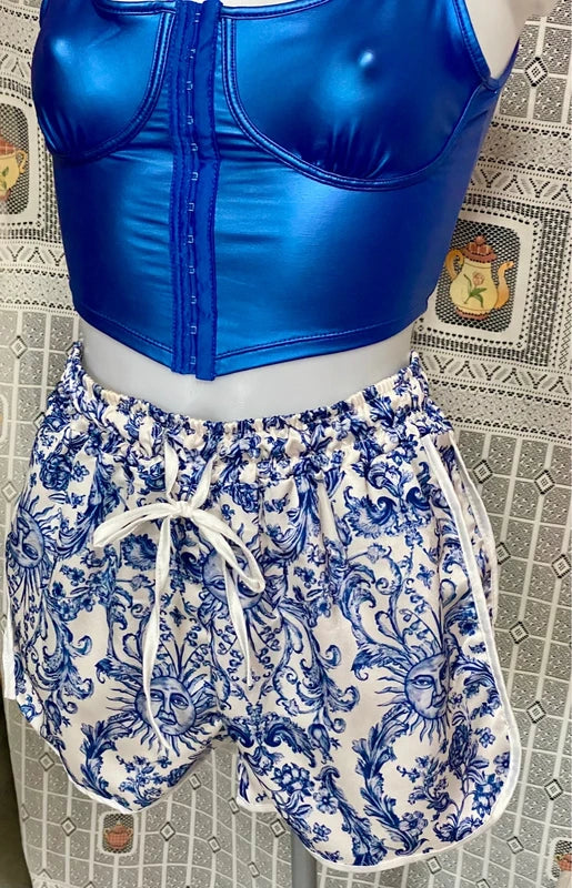 Shein Bustier Bodice Top &amp; Shorts