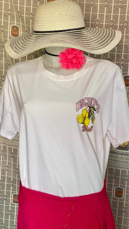 Curvy trousers and T-shirt set