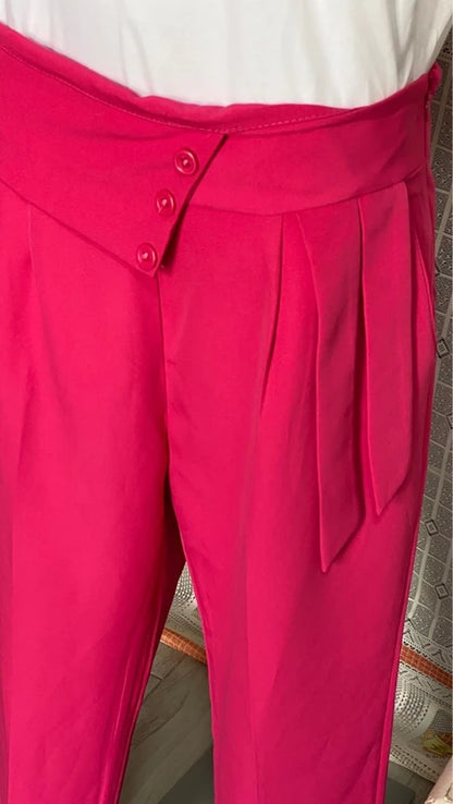 Curvy trousers and T-shirt set