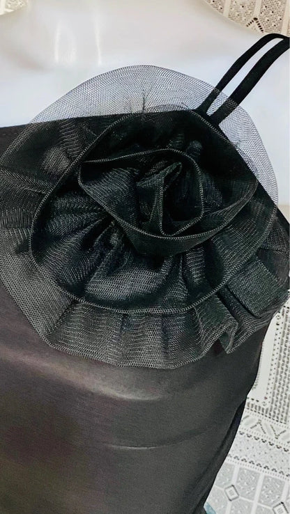 Vintage tulle skirt and top bodysuit set