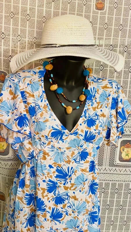 Abito longuette Vintage con collana