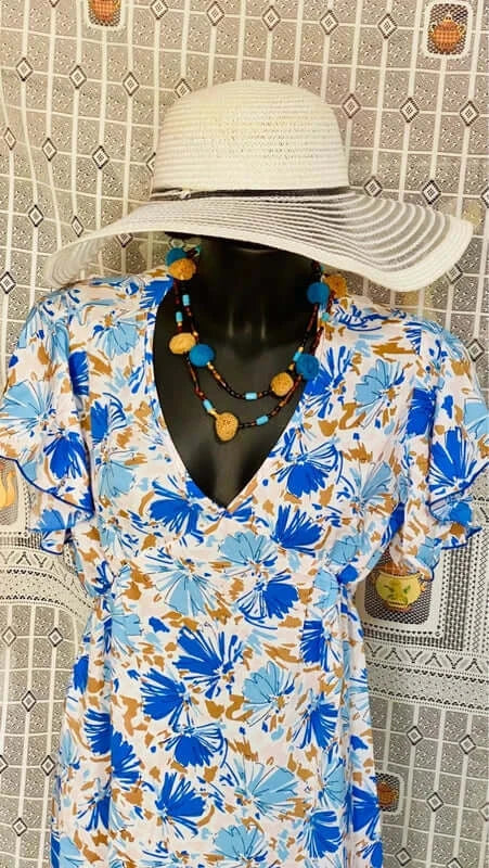 Abito longuette Vintage con collana