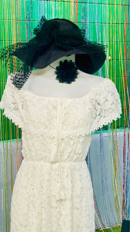 Bohemian Boho chic longuette dress