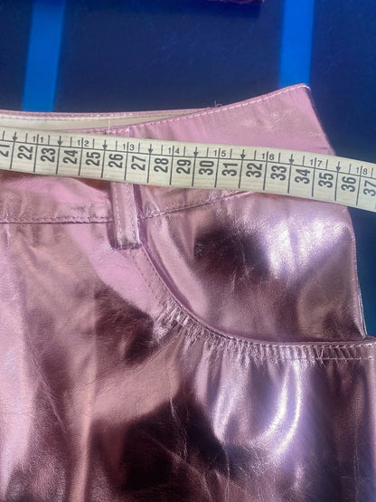 Women's Metallic Mini Skirt &amp; ROSE Top Set