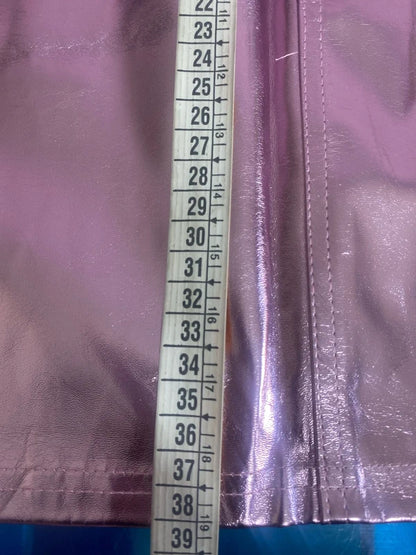 Women's Metallic Mini Skirt &amp; ROSE Top Set